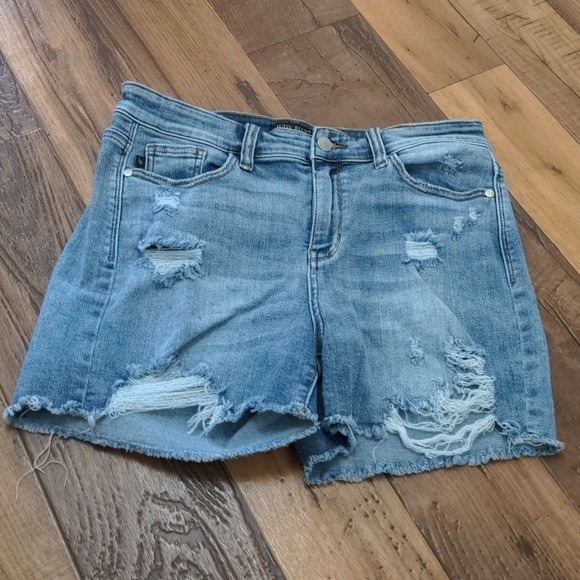 Judy Blue Shorts Judy Blue Paint Splatter Dot Shorts Poshmark